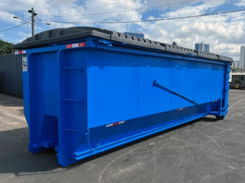 A 10-yard dumpster, the smallest standard size for a small dumpster rental in Lawton, OK