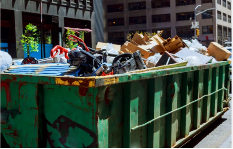 Residential and commercial waste removal dumpster in Lawton, OK