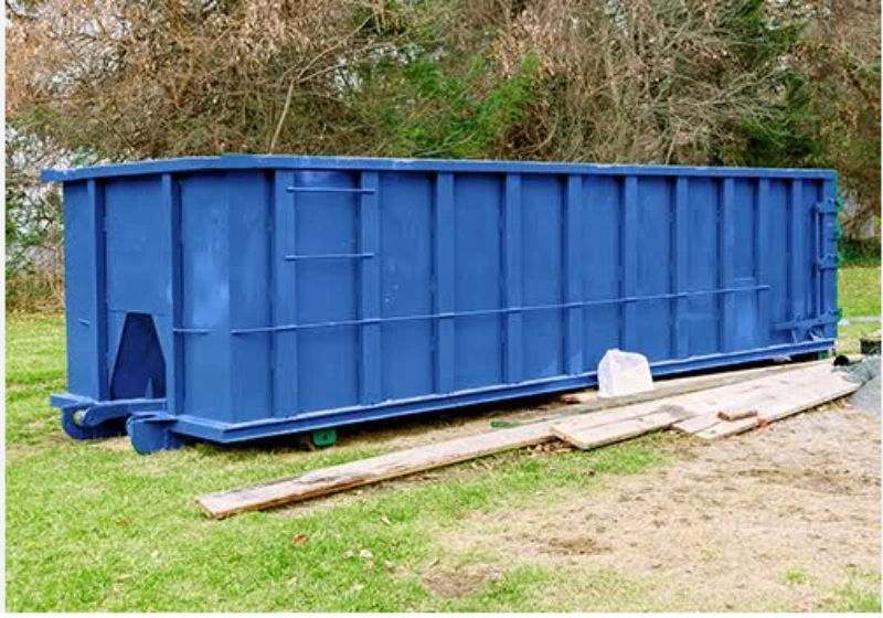 Roll-off container delivered to a home in the Lawton area