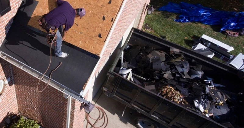 Roofing Dumpster Rental in Lawton, OK for shingle tear-off debris