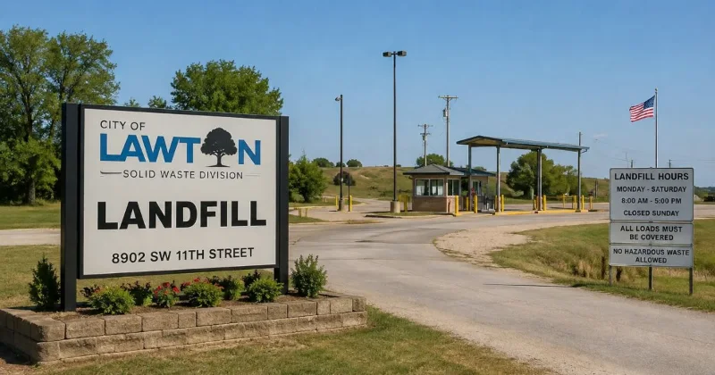 City of Lawton Landfill in Lawton Oklahoma