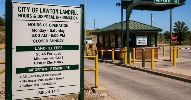 Lawton Landfill Hours and Fees