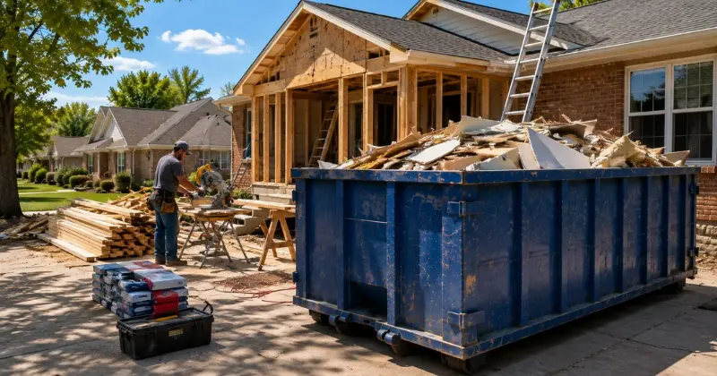 Summer construction and dumpster rental in Lawton Oklahoma